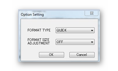 расширеные опции SDFormatter