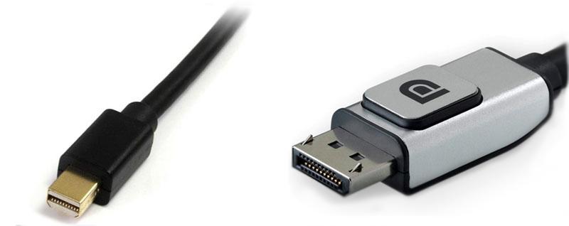 Типы разъёмов DisplayPort