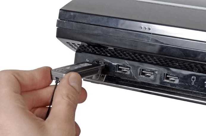 Подключение флешки к USB на PS3