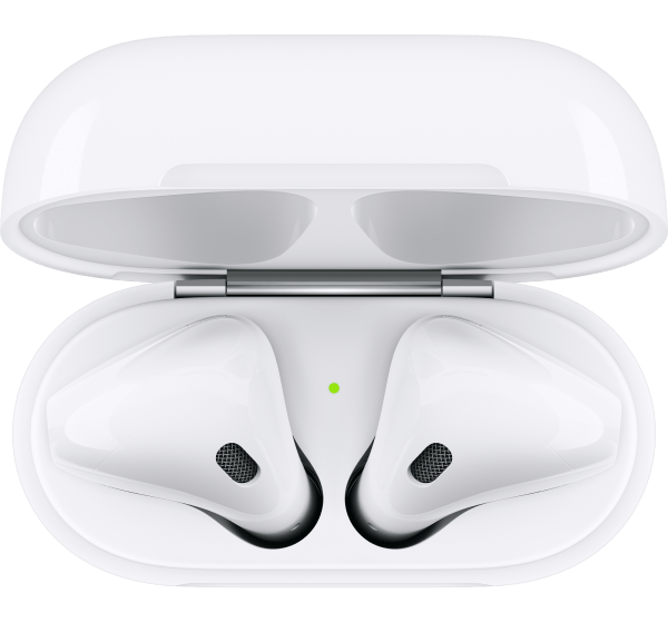 Просмотр заряда AirPods первого поколения, когда они находятся в чехле