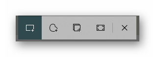 Панель приложения Набросок на фрагменте экрана для создания скриншота на ноутбуке Acer