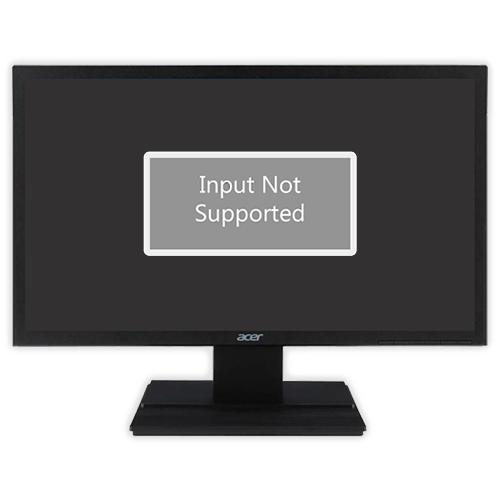 Input not Supported монітор Acer