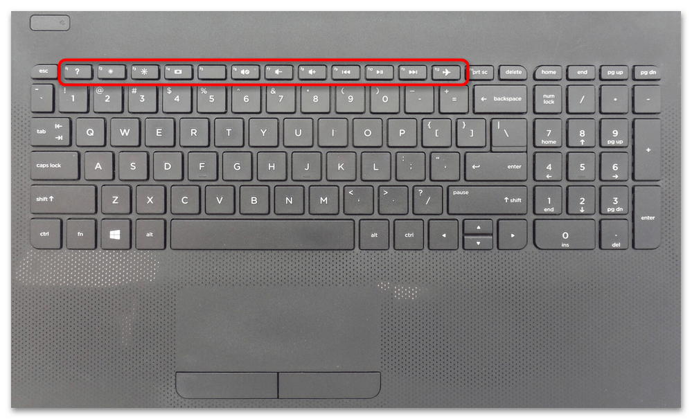 Как включить клавиатуру на ноутбуке HP-16