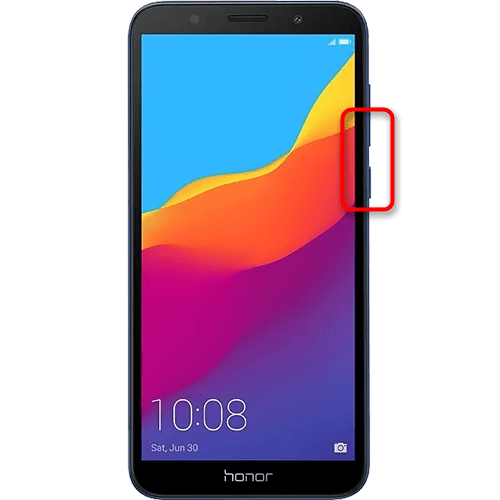 Как сделать скриншот на Хонор 7а-01