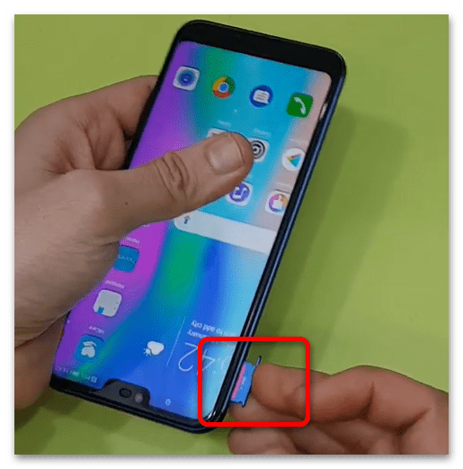 как вставить сим-карту в хонор 10-4