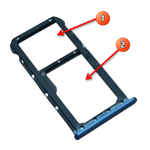 как вставить симку в хонор 10 лайт-3