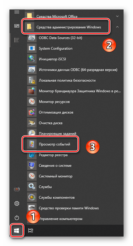 Запуск утилиты Просмотр событий через меню Выполнить в ОС Windows 10