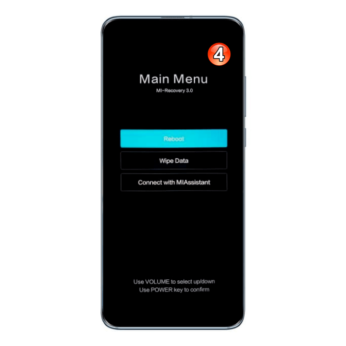 Хiaomi MIUI - смартфон в режиме рекавери