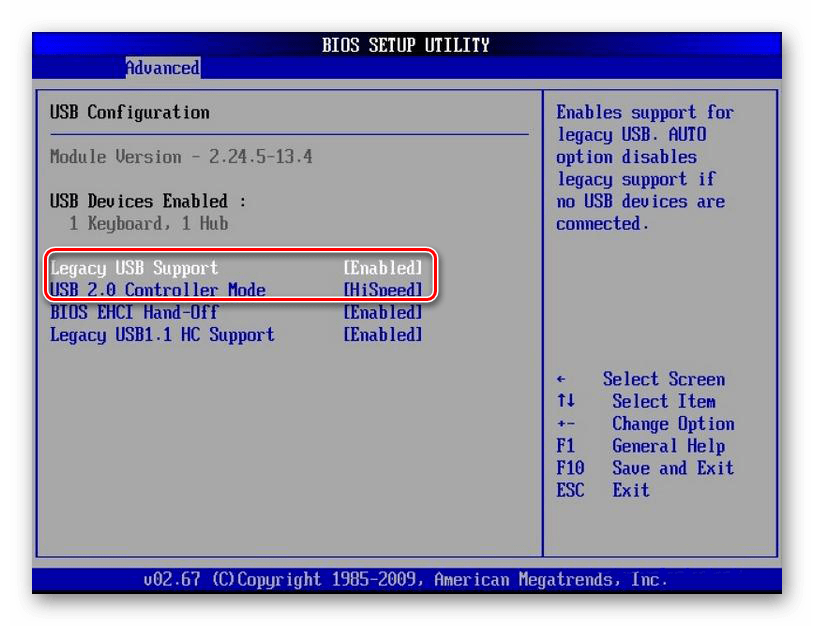 Vklyuchenie-USB-AMI-BIOS