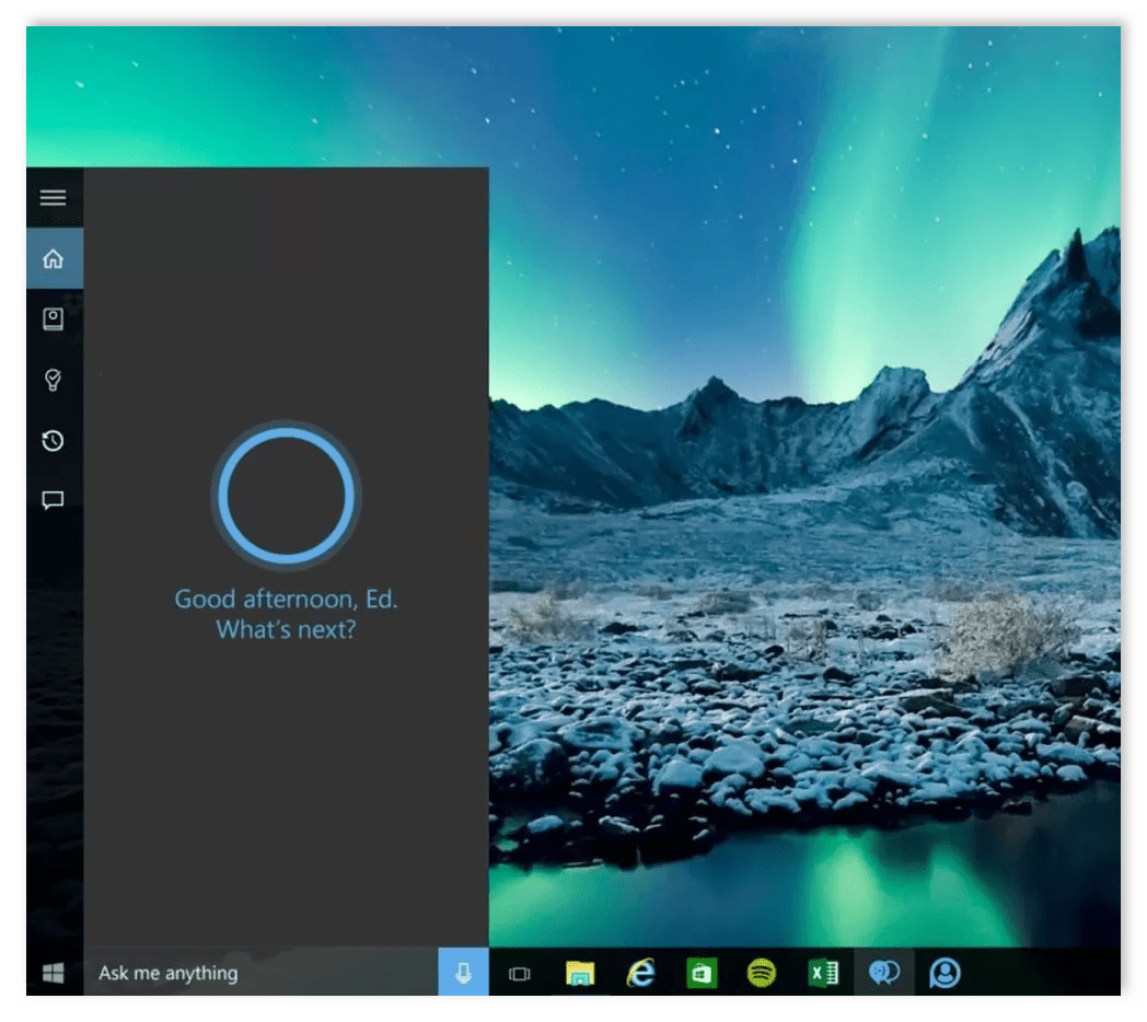 Кортана Windows 10