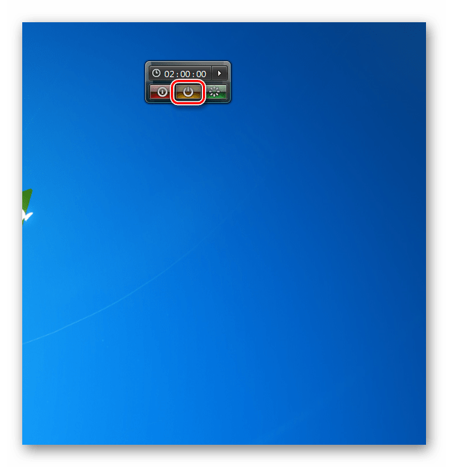 Переход в спящий режим в гаджете System Shutdown в Windows 7