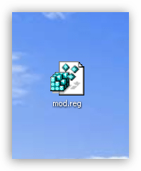 Создание нового файла на рабочем столе для модификации системного реестра в операционной системе Windows XP