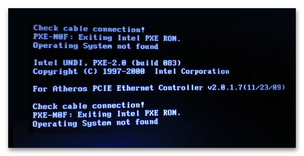 Ошибка «check cable connection» на ноутбуке-01