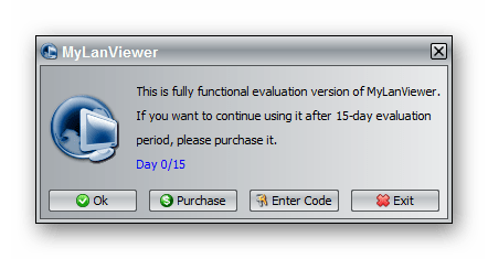 Возможность бесплатного использования MyLanViewer