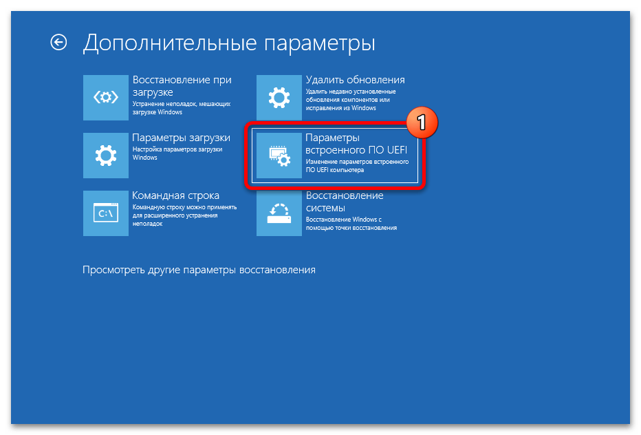 Расширенные параметры запуска в Windows 11 59