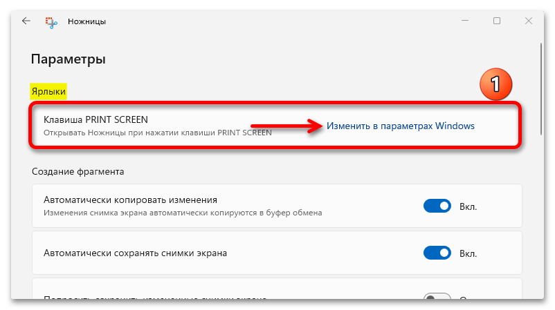 Не работает windows shift s в Windows 11_012