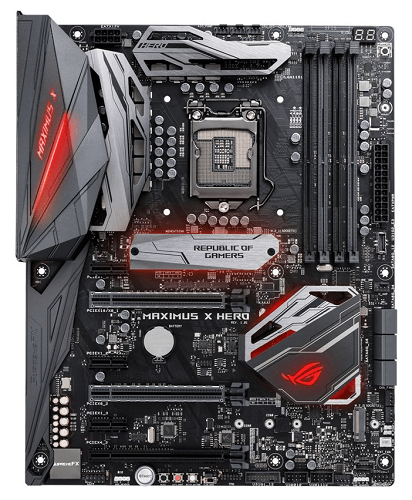 Общий вид материнской платы ASUS ROG MAXIMUS IX HERO