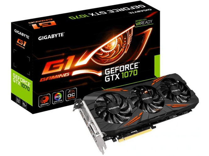 Общий вид видеокарты GeForce GTX 1070