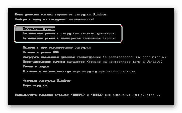 Процесс перехода в безопасный режим загрузки Виндовс через BIOS