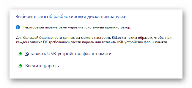 Процесс выбора разновидности шифрования в окне активации BitLocker в ОС Виндовс