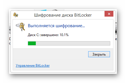 Процесс шифрования системного диска через BitLocker в ОС Виндовс