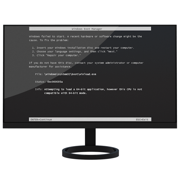 Вилазить чорний екран при завантаженні комп'ютера