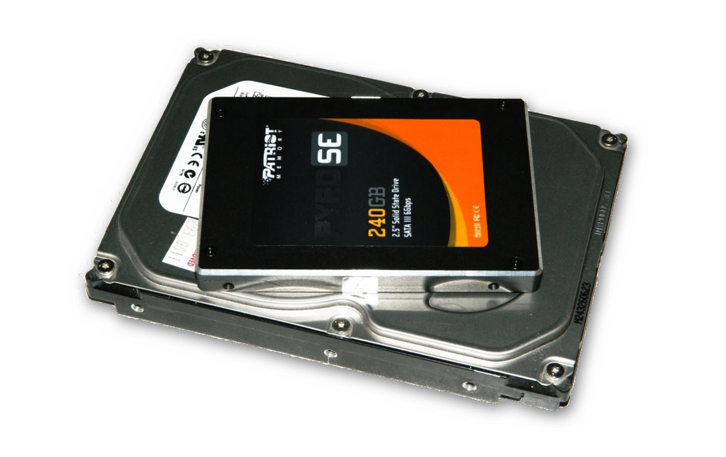 Размеры SSD и HDD в сравнении