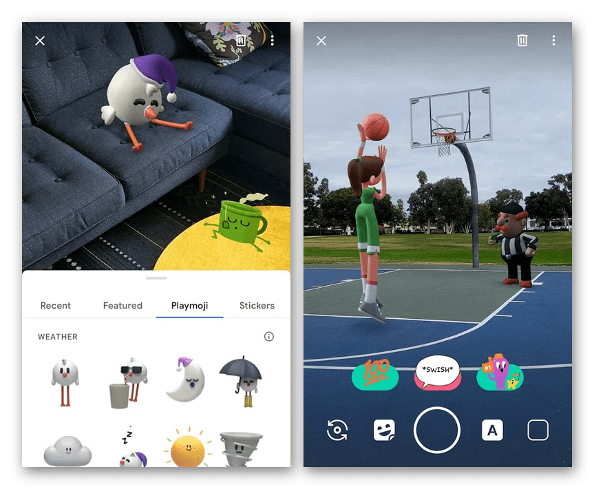 Пример использования AR Stickers на Android