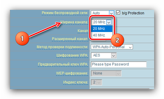 Установить диапазон канала Wi-Fi в роутере для устранения ошибки аутентификации в Android