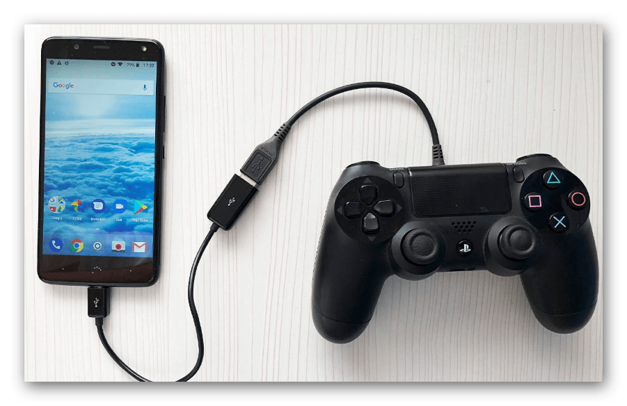 Подключение Dualshock 4 к Android по технологии OTG