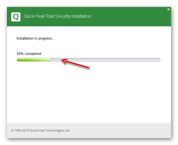 Quick Heal Total Security процесс инсталляции антивирусного ПО