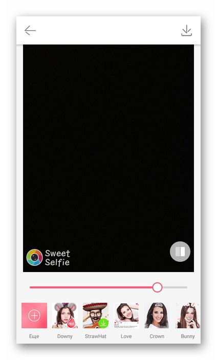Фотобудка в приложении-камере Candy Selfie