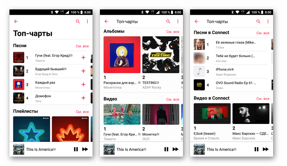 Топ-чарты в Apple Music