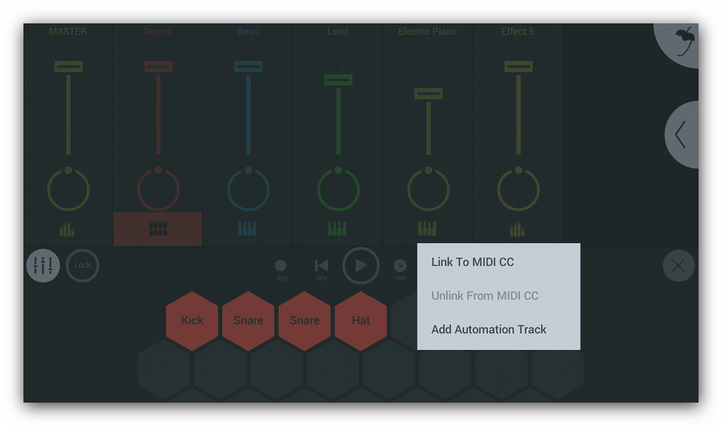 Подключить контроллер FL Studio Mobile