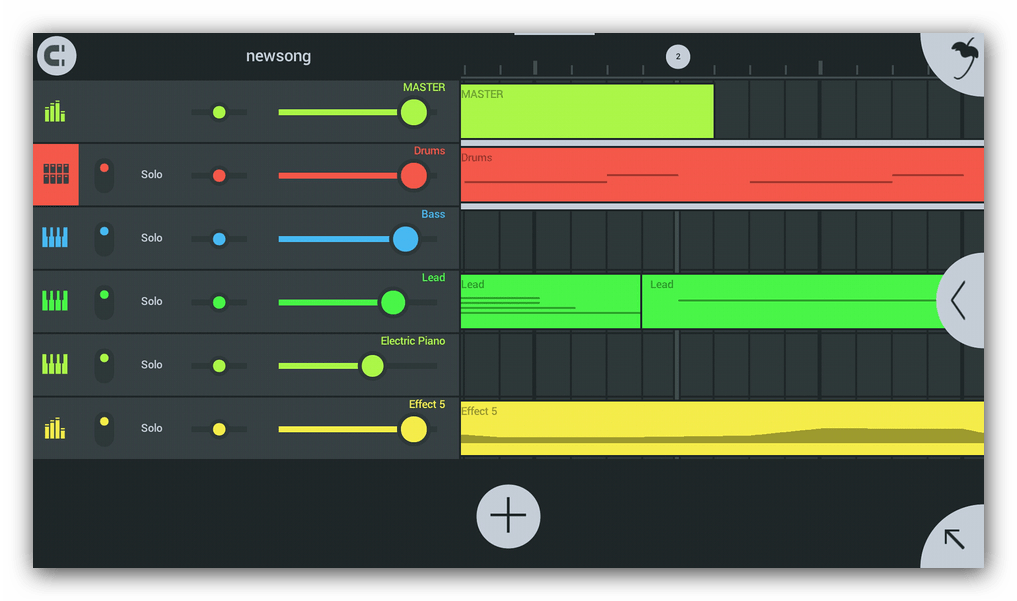 Настройки треков FL Studio Mobile