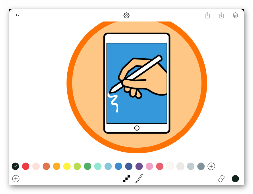 Приложение для рисования на iPad Tayasui Memopad