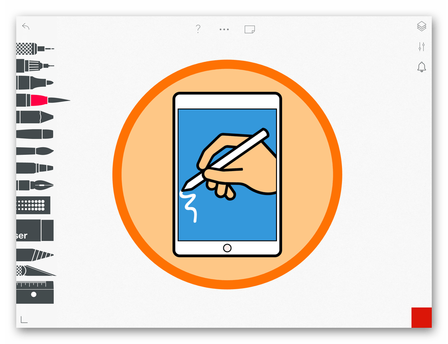 Приложение для рисования на iPad Tayasui Sketches