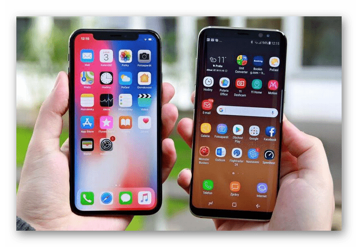 Дисплеи у смартфонов iPhone и Samsung и их сравнение