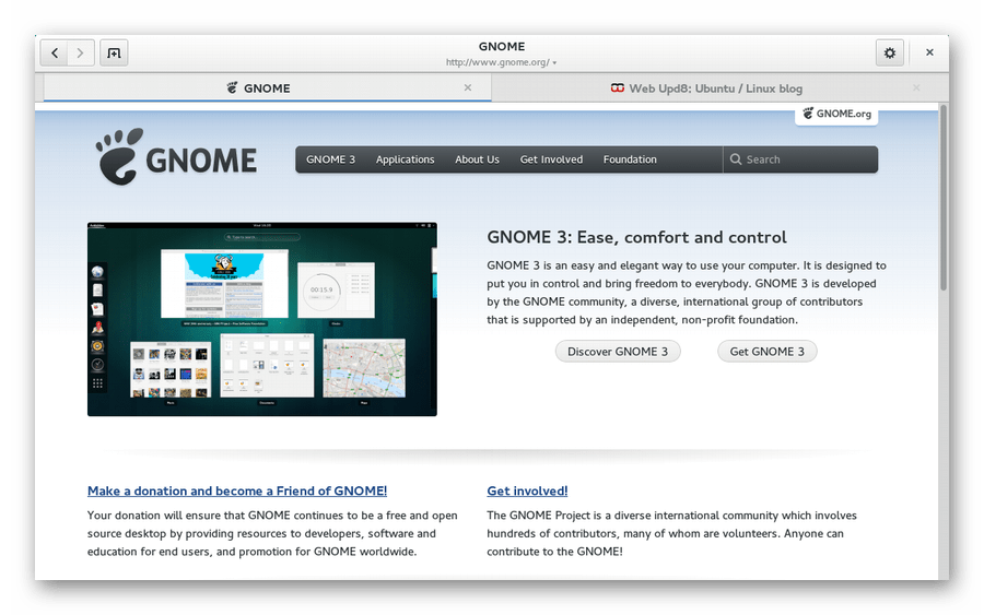 Браузер Gnome для Linux