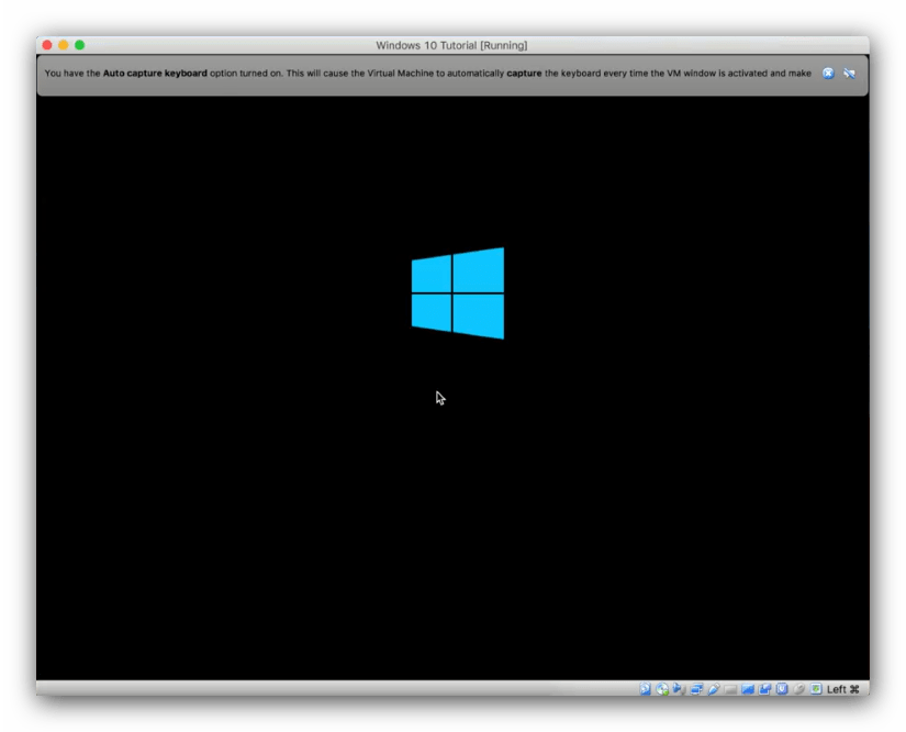 Процесс инсталляции Windows 10 для установки на macOS через VirtualBox