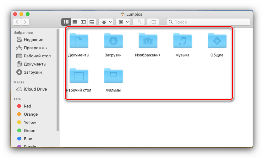 Результаты работы команды скрытия файлов macOS в Терминале