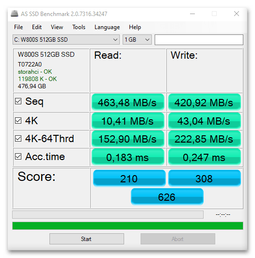 Программы для проверки скорости SSD-4