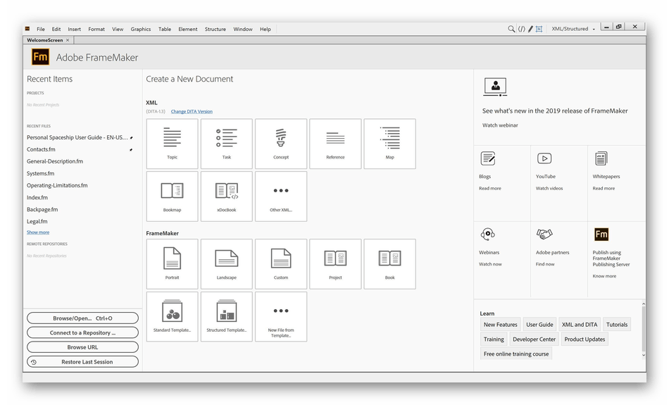 Использование программы Adobe FrameMaker для верстки журналов