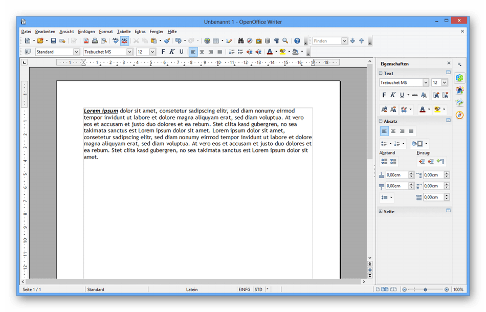 Использование программы OpenOffice Writer для создания резюме