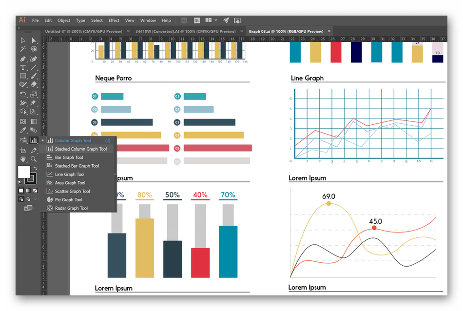 Создание инфографики при помощи программного обеспечения Adobe Illustrator