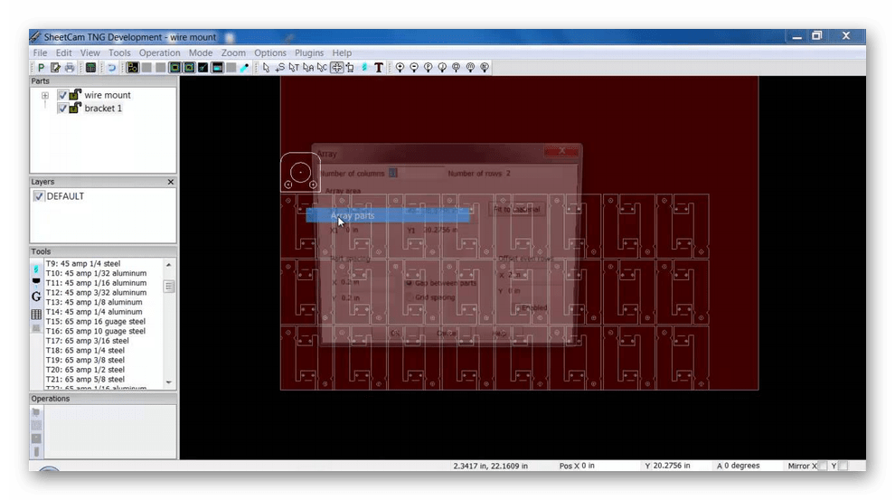 Интерфейс программы SheetCAM