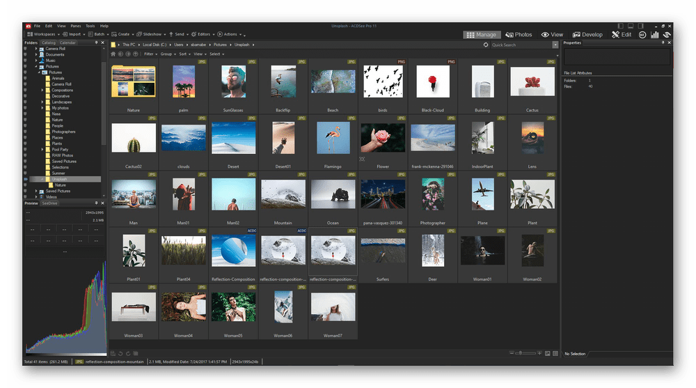 Использование программы ACDSee для просмотра фотографий на компьютере