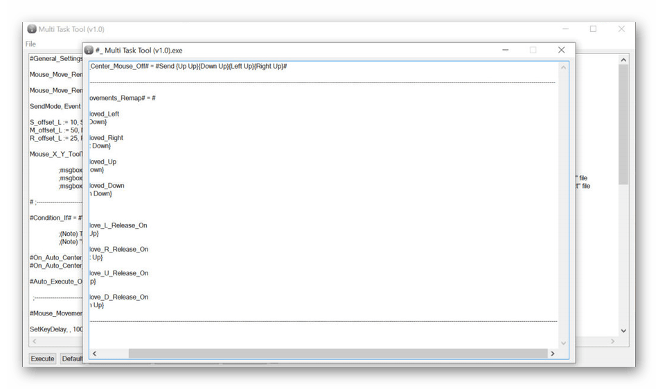 Использование программы Multi Task Tool для переназначения клавиш на клавиатуре