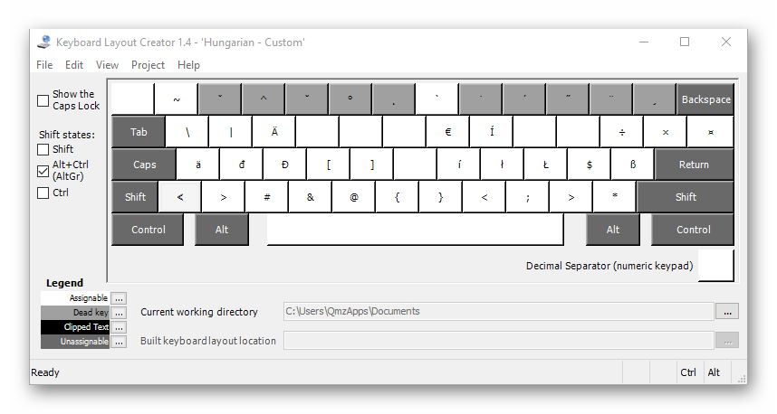 Использование программы Microsoft Keyboard Layout Creator для переназначения клавиш на клавиатуре