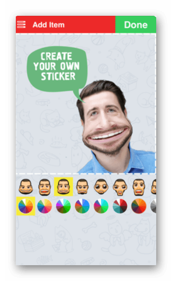 Интерфейс приложения Sticker Tools для iOS